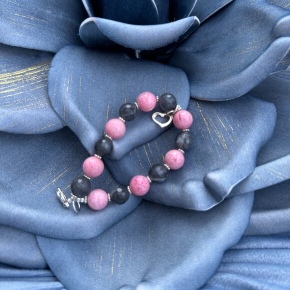 Silver Heart Hand Made Bracelet by Anwen - Picture 13 of 16